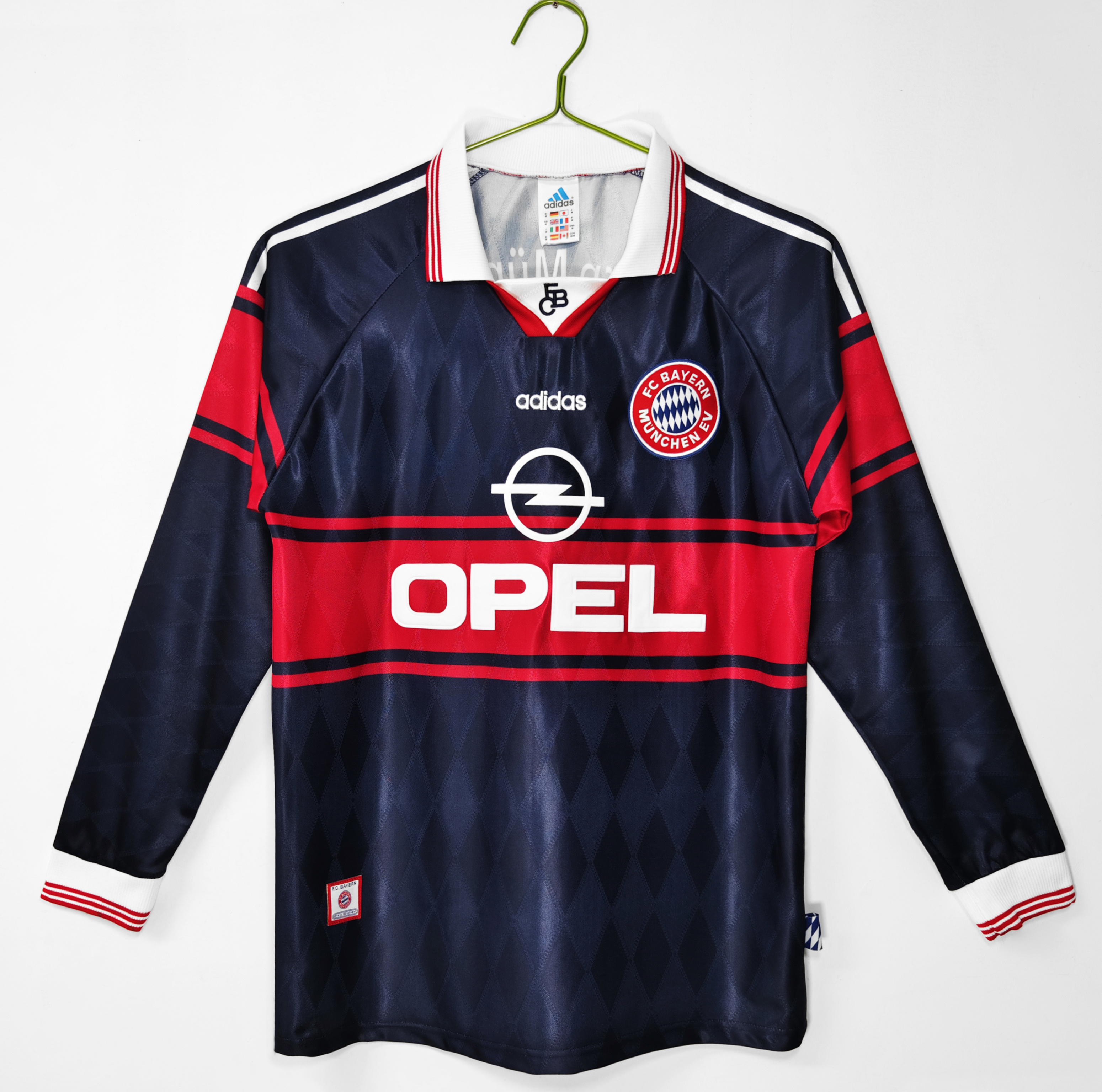 Camiseta de fútbol Bayern Munich 1997/99 LOCAL MANGA LARGA VERSION FAN